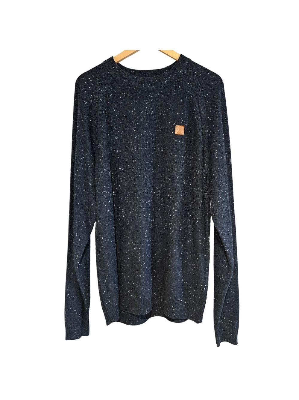 Vintge Bench Men’s XXL Crew Neck Sweater Blue Speckled Knit NWT